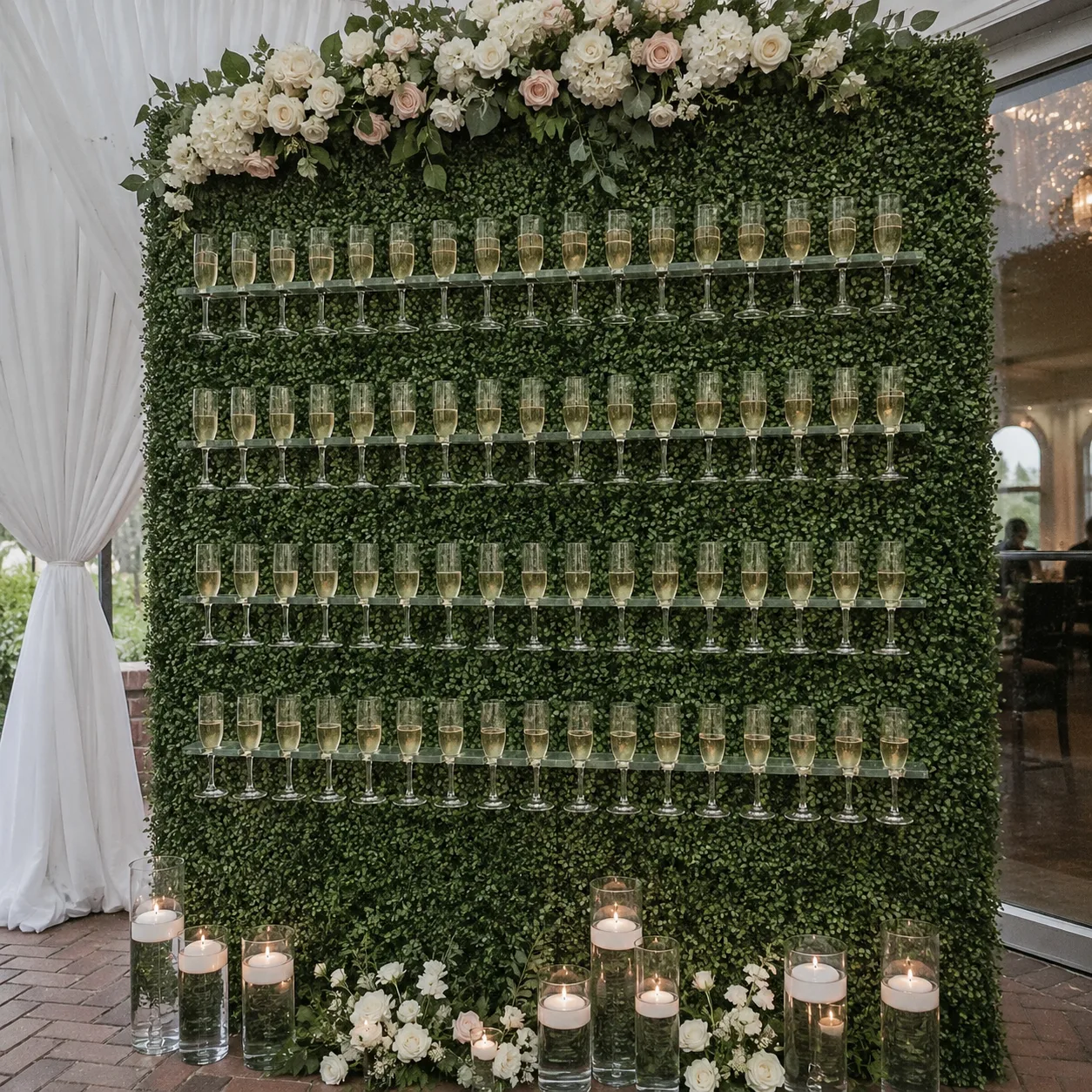 Champagne holder wall