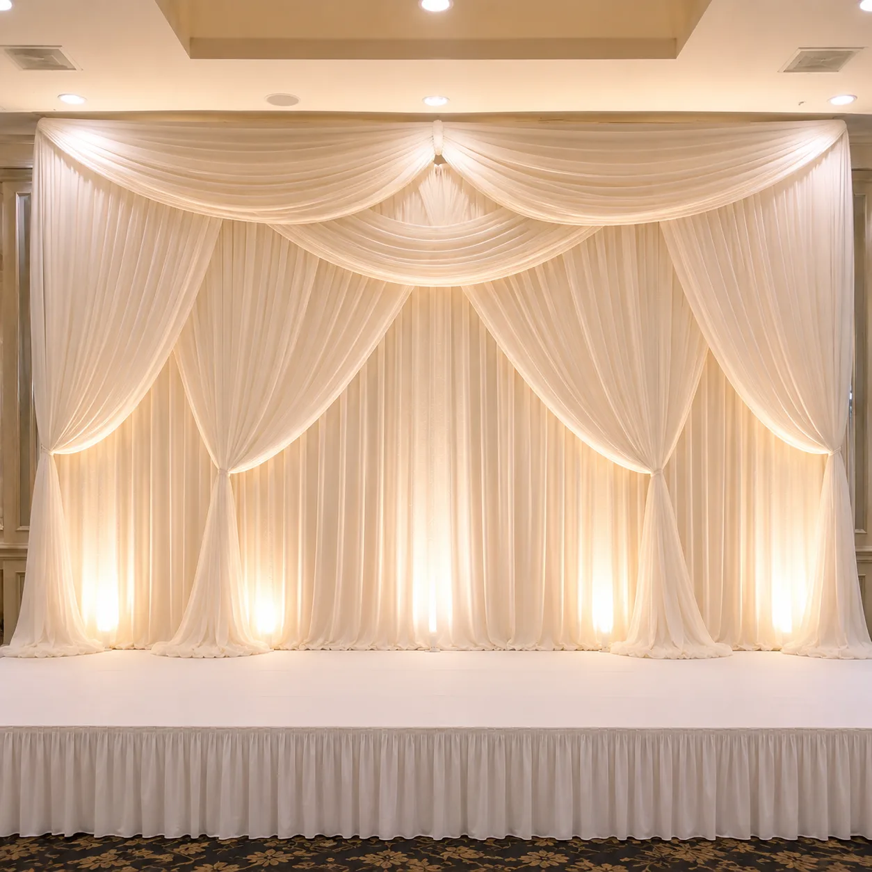 Luxury layered draping