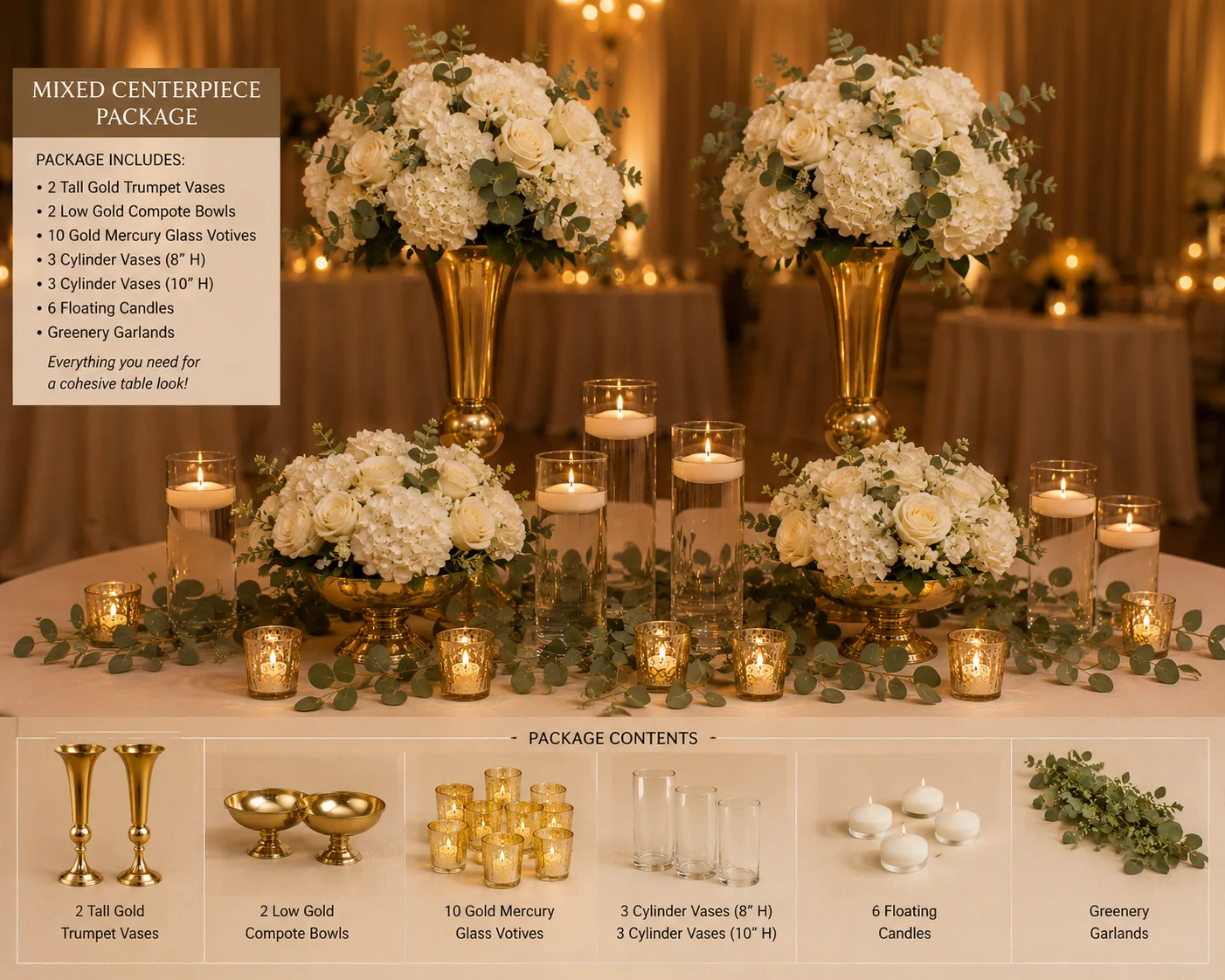 Mixed centerpiece package