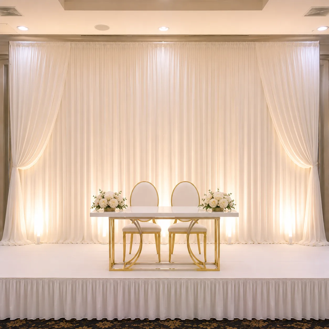 Nikah table and chairs