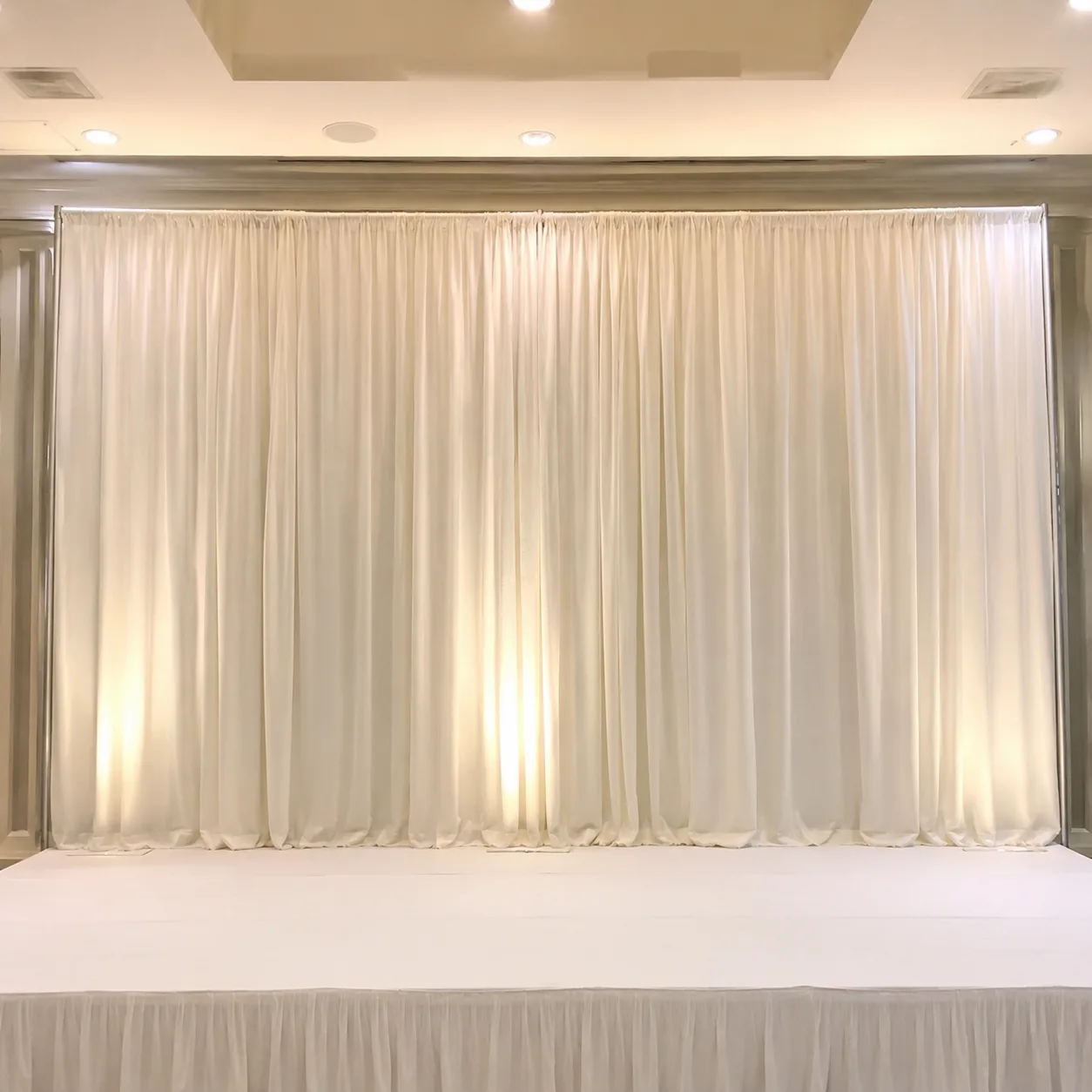 Simple draped backdrop
