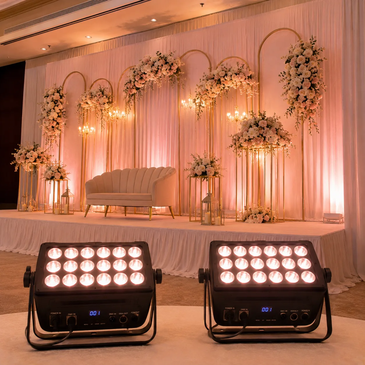 Stage wash lighting