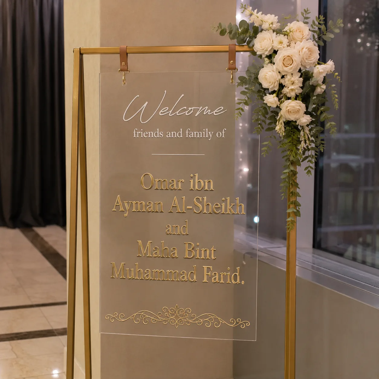 Welcome sign
